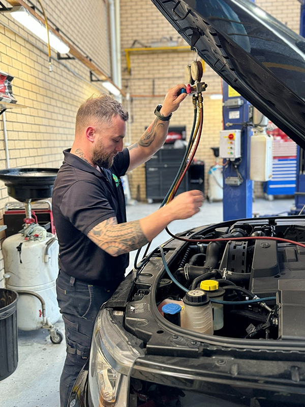 Car air conditioning servicing in Bentley